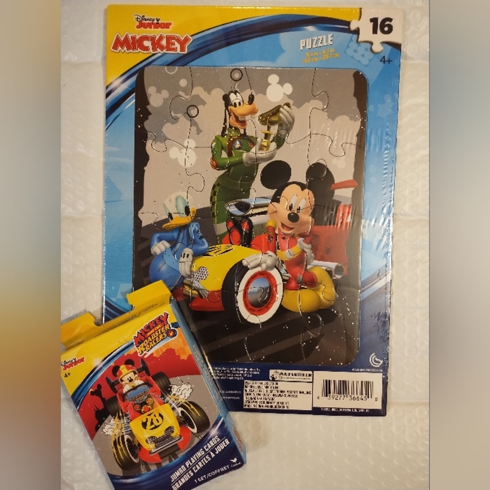 Disney - Mickey puzzle with playing cards